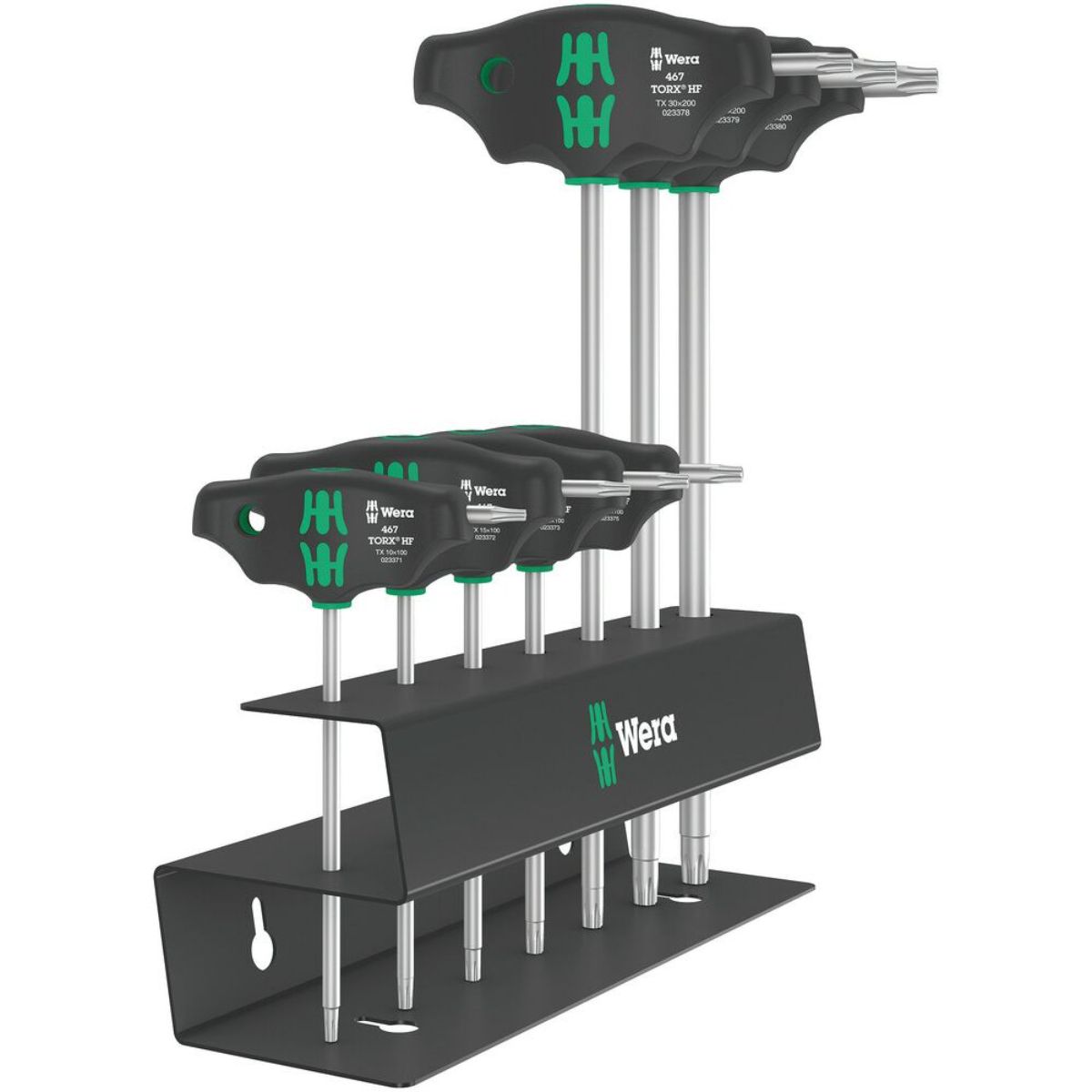 Wera 467/7 TORX HF Set 2 Schraubendrehersatz Quergriff TORX Schraubendreher + Haltefunktion, 7-tlg
