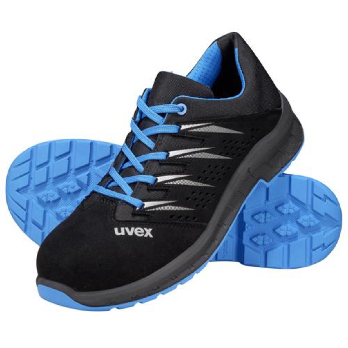 uvex 2 trend Sicherheitsschuh Halbschuhe S1, blau/schwarz