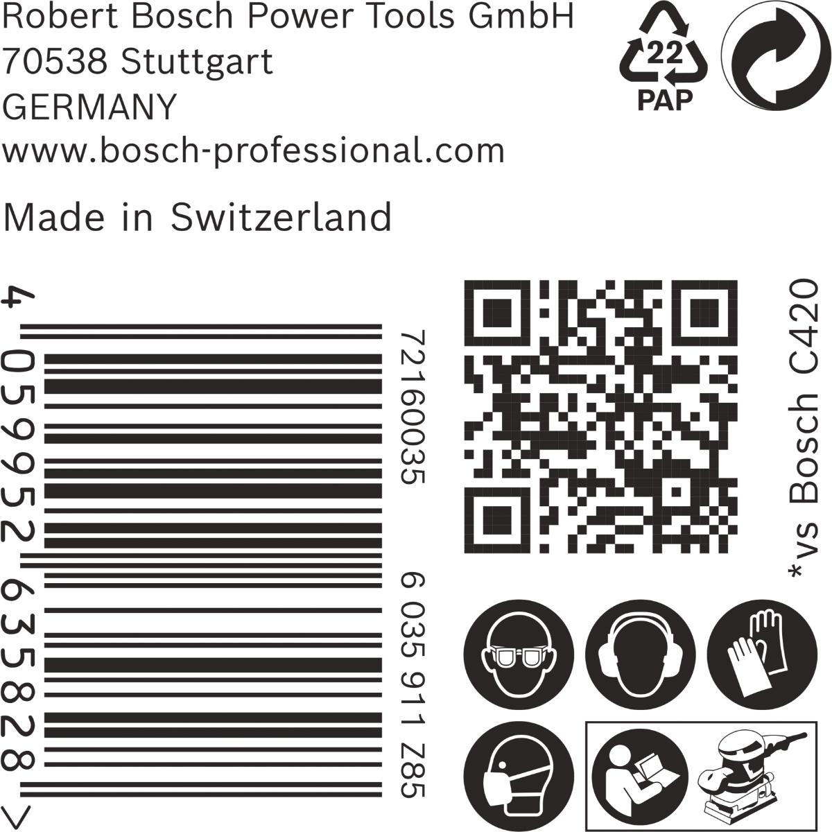Bosch EXPERT M480 Schleifnetz, 80 x 133 mm, 50 Stück