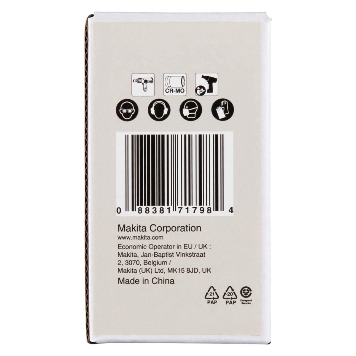 Makita Schlagnuss 3/4 Zoll - inkl. O-Ring und Stift - CR-MO