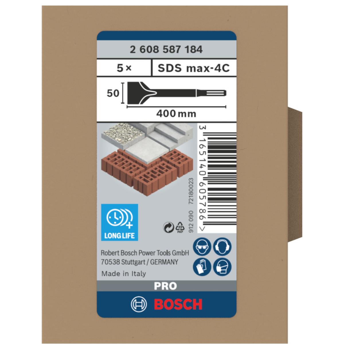 Bosch PRO Spatmeißel mit SDS max-Aufnahme für Beton und Ziegel
