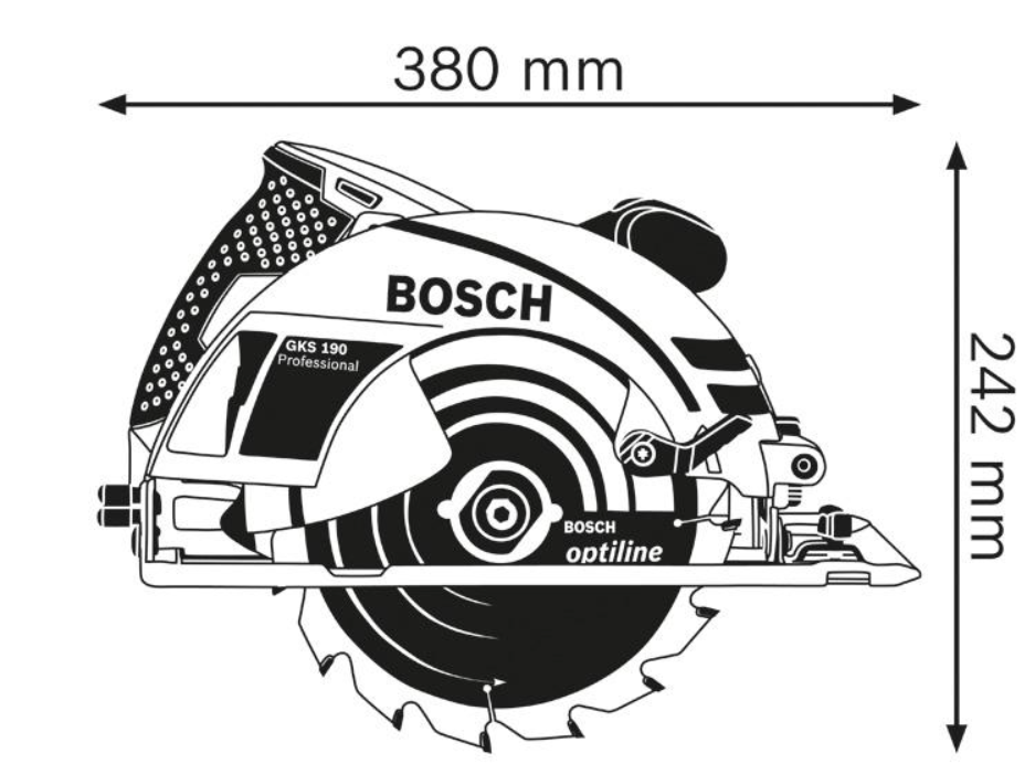 Bosch Handkreissäge GKS 190, im Karton