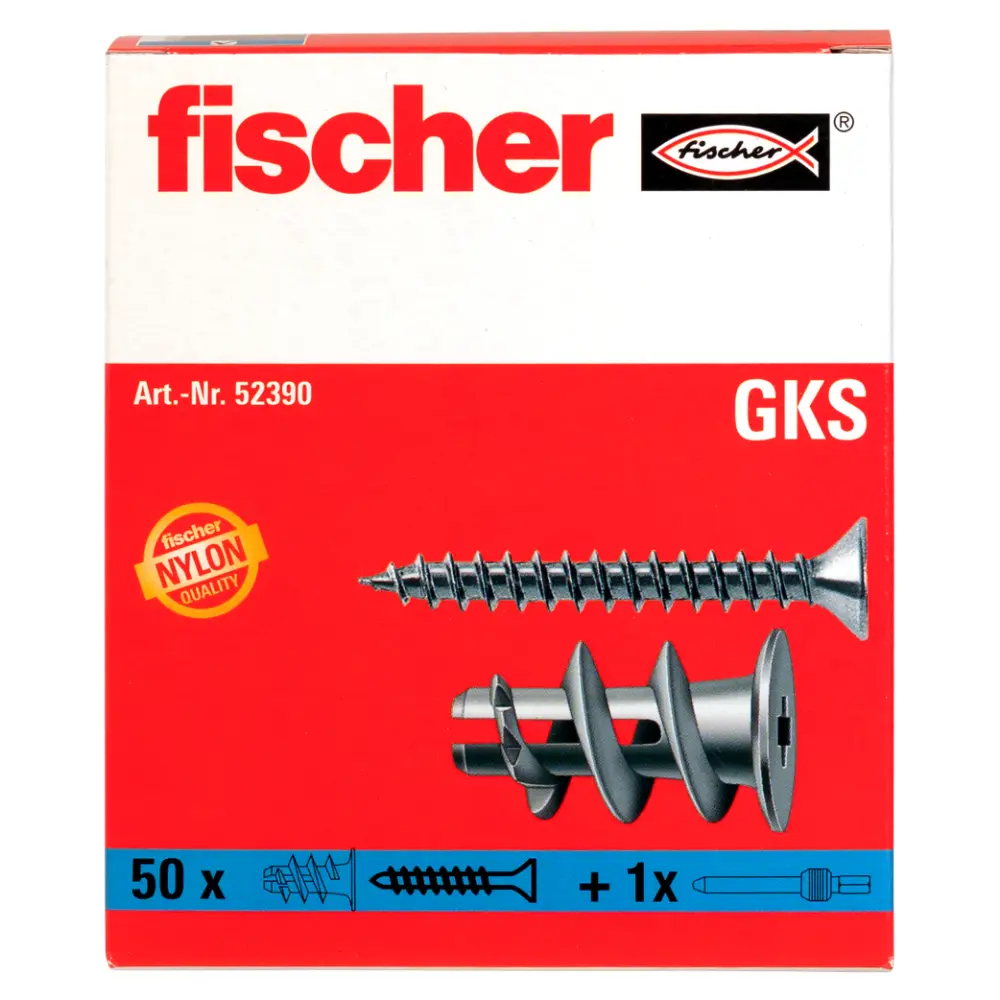Fischer Gipskartondübel GK S mit Schraube