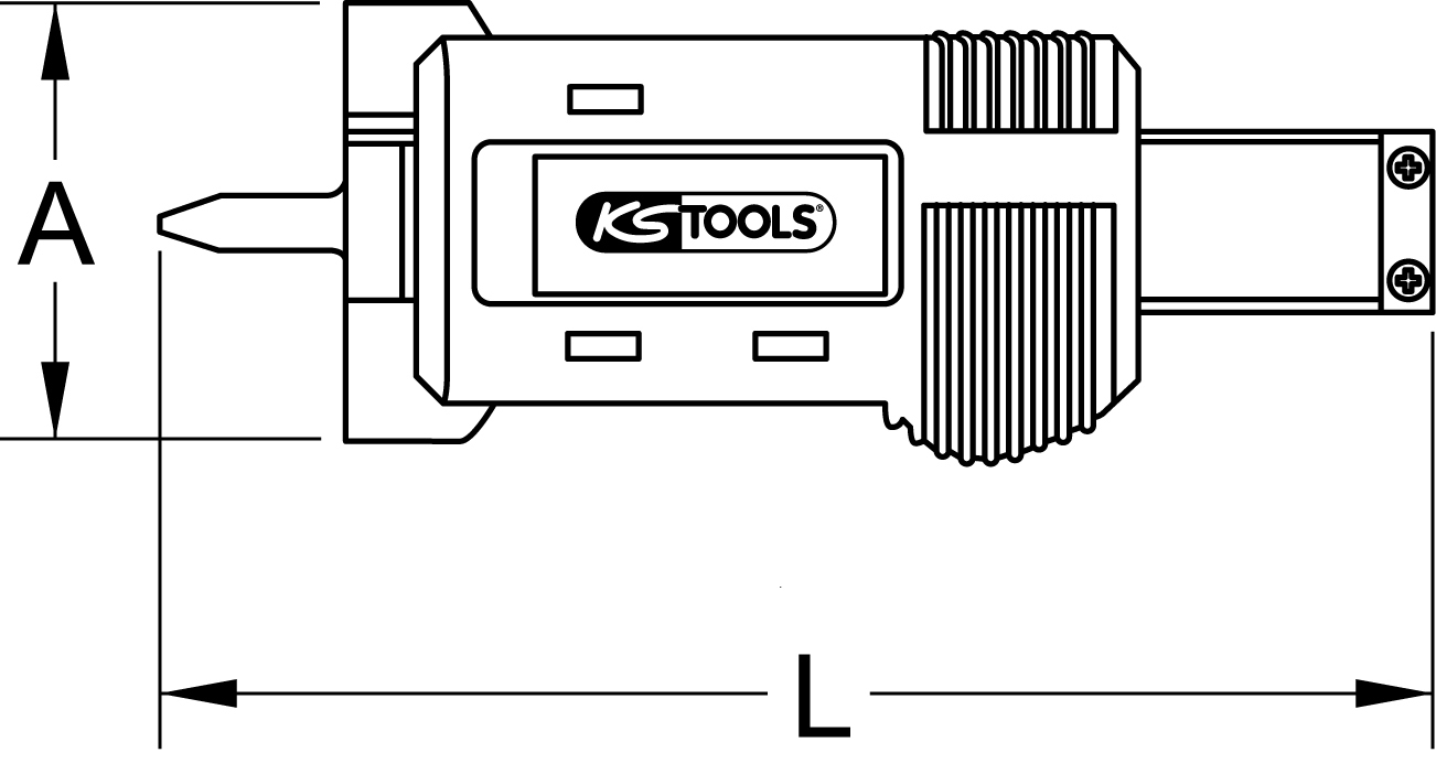 KS Tools Digital-Tiefenmessschieber 0-25mm, 125mm
