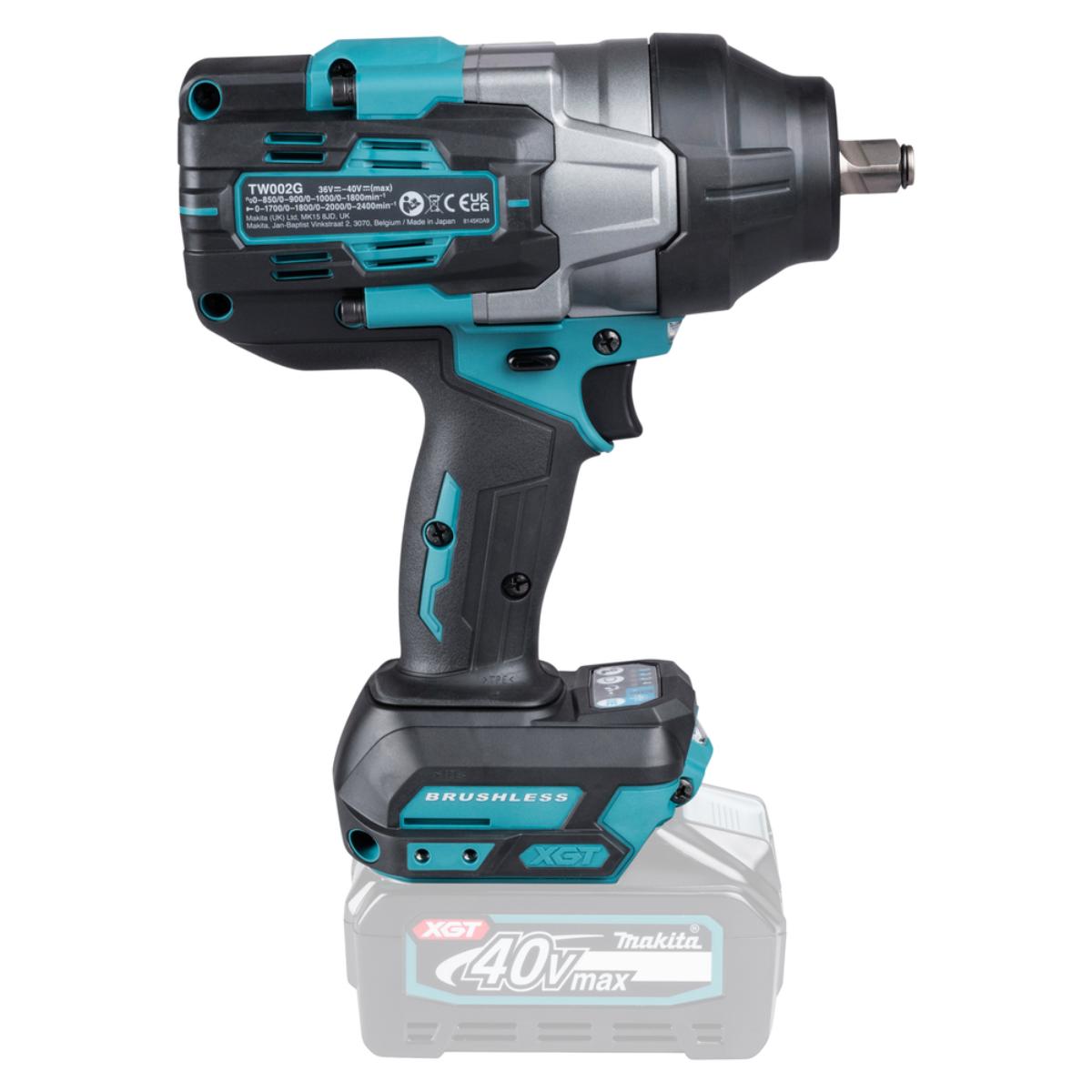Makita Akku-Schlagschrauber XGT - 40V max. - 1/2 Zoll - 1.700 Nm - 0 - 1.800 U/min - TW002GZ