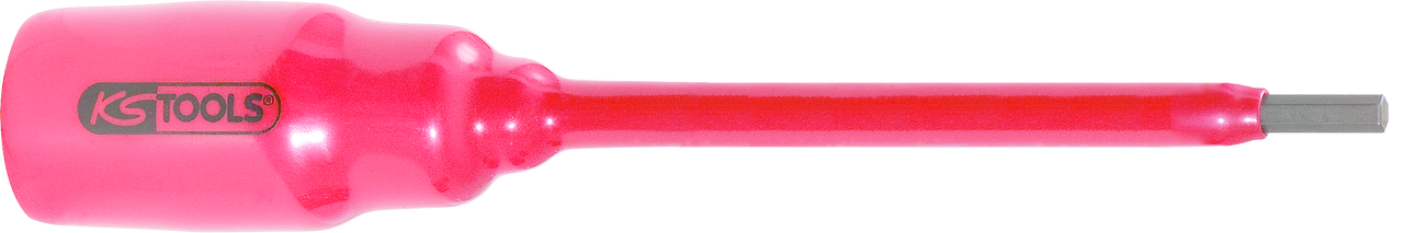 KS Tools 1/2" Bit-Stecknuss mit Schutzisolierung für Innensechskant-Schrauben, 5mm,156mm lang