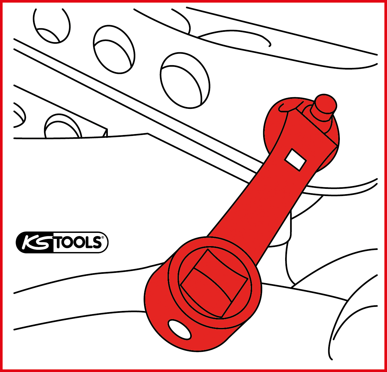KS Tools 1/2" Sturzeinstellschlüssel für VAG