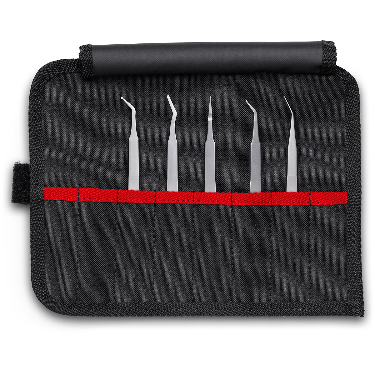 KNIPEX SMD-Präzisionspinzetten-Set 5-teilig 195 mm