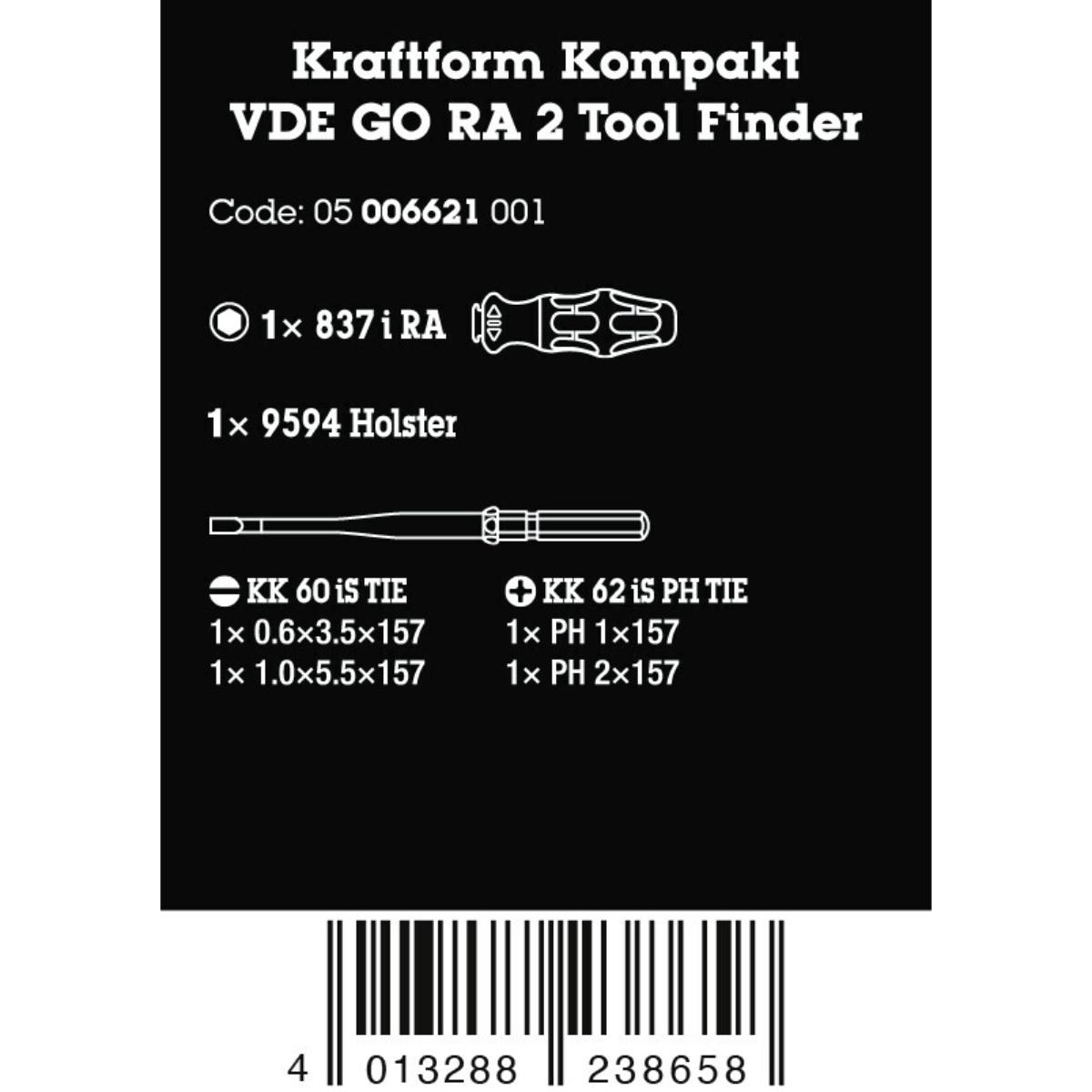 Wera Kraftform Kompakt VDE GO RA 2