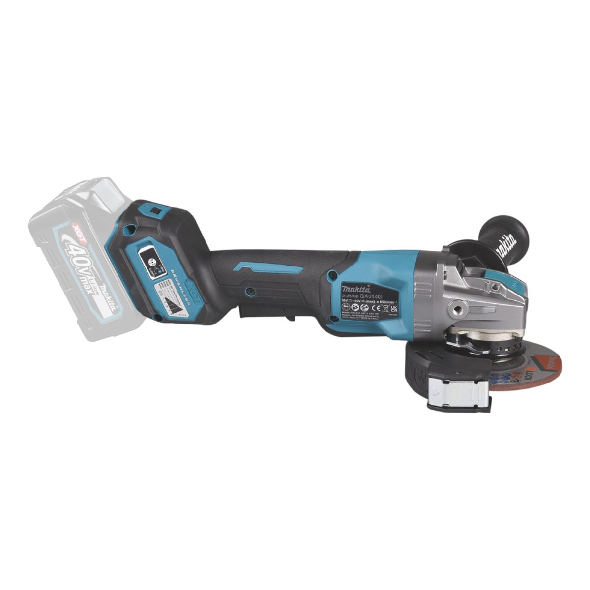 Makita Akku-Winkelschleifer 40V max. (ohne Akku, ohne Ladegerät) GA044GZ