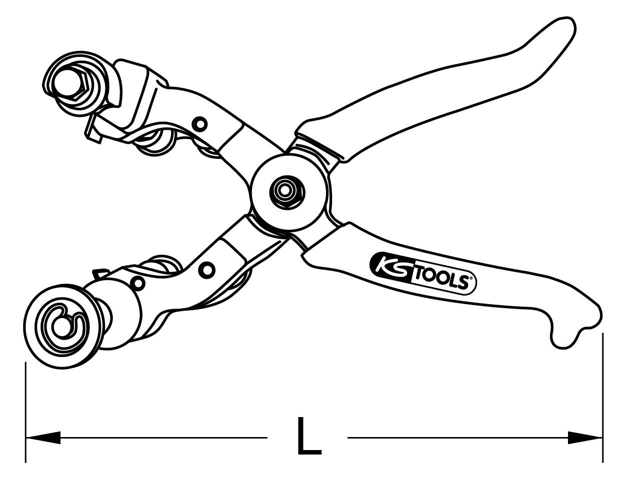 KS Tools Entmantelungszange