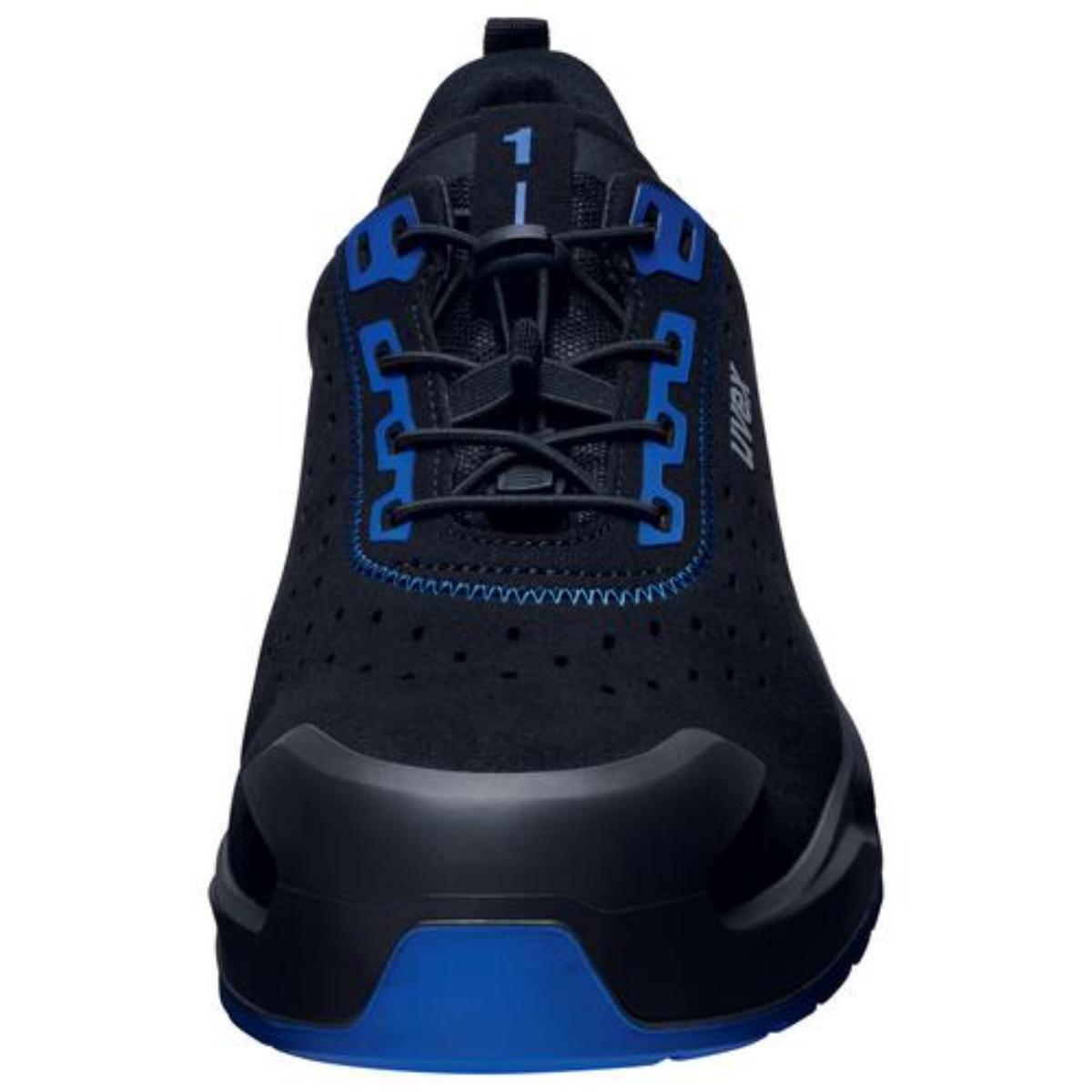 uvex 1 x-craft Sicherheitsschuh Halbschuhe S1, schwarz/blau