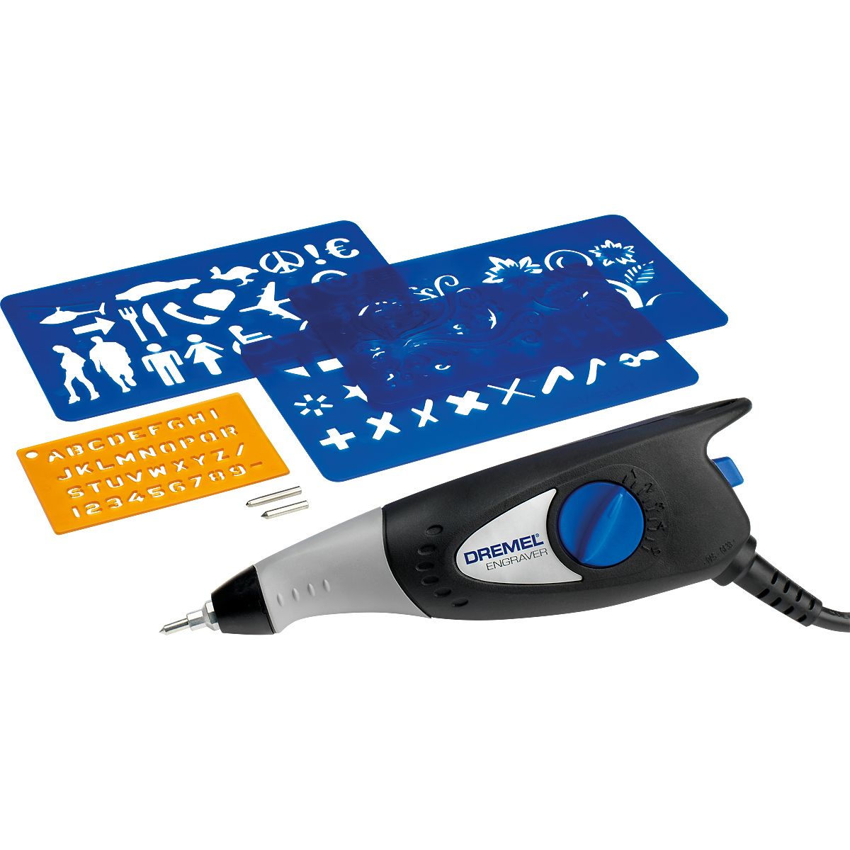 DREMEL Gravierer 290-3 Hobby (35 W) mit 3 Zubehöre, 4 Designschablonen