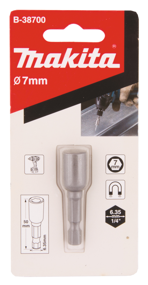 Makita Steckschlüssel 1/4" SW7 - B-38700