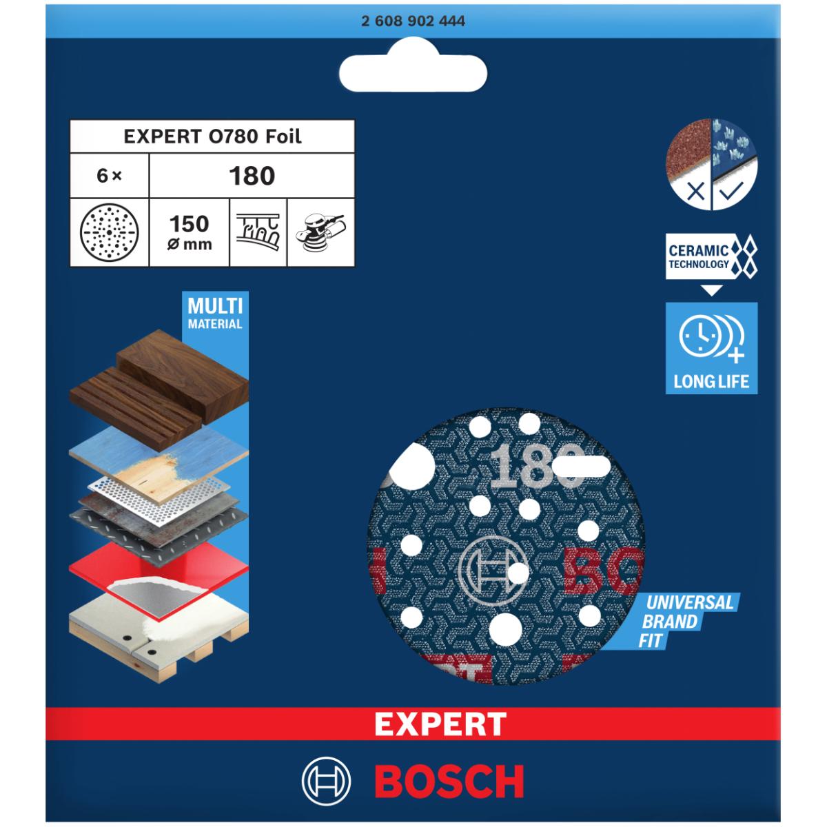 Bosch EXPERT O780 Folienschleifscheibe 150 mm