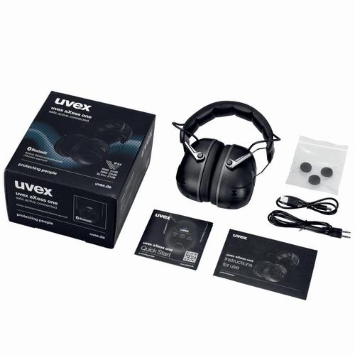 uvex aXess Kapselgehörschutz one schwarz SNR 31 dB