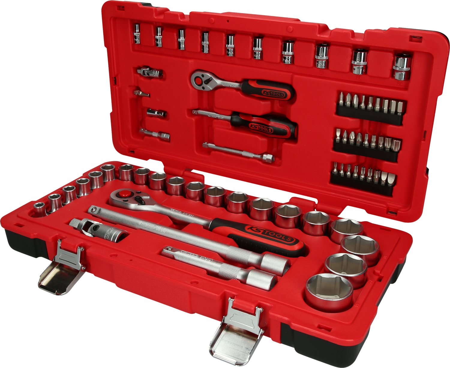 KS Tools 1/4"+1/2" Steckschlüssel-Satz, 68-tlg