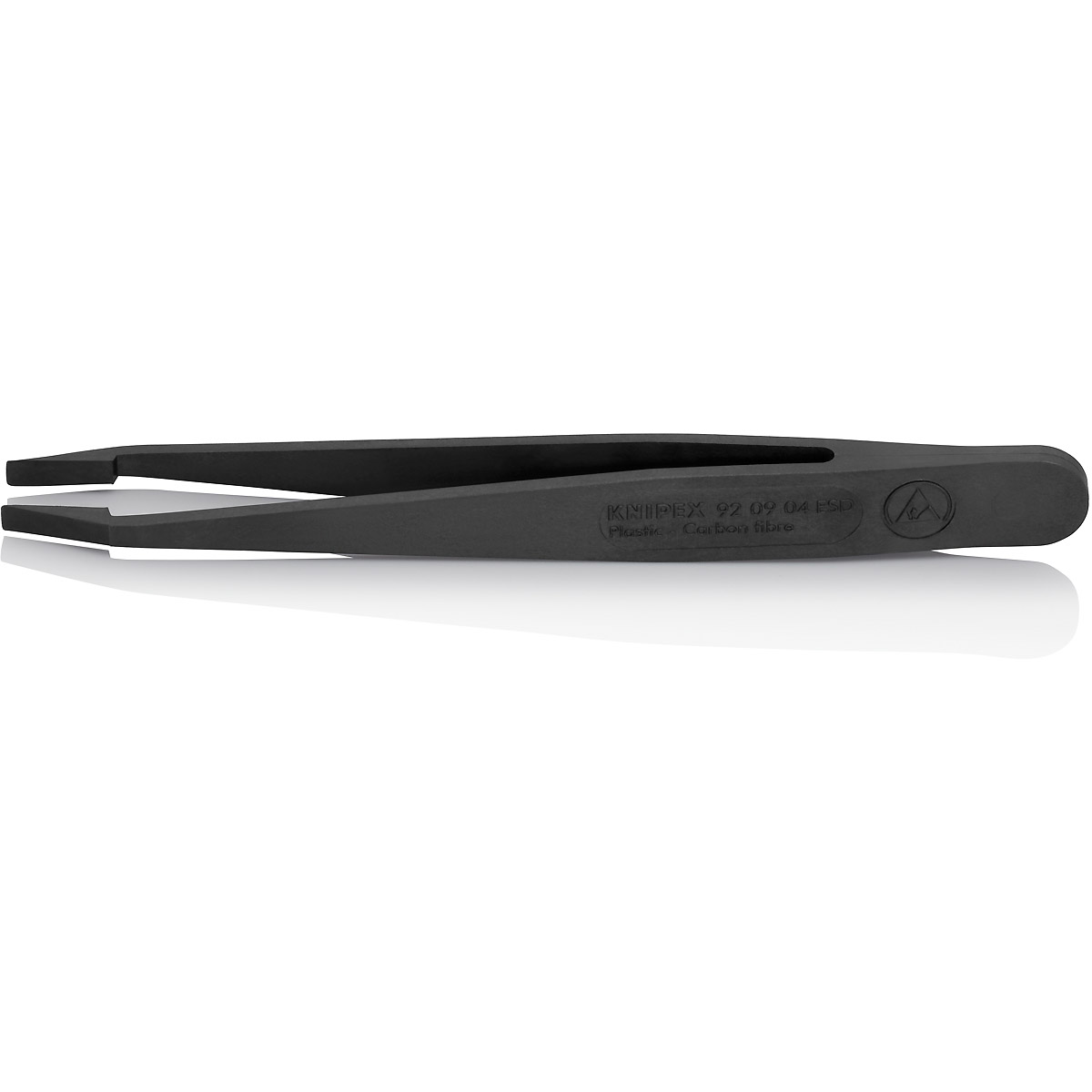 KNIPEX Kunststoffpinzette ESD, schwarz