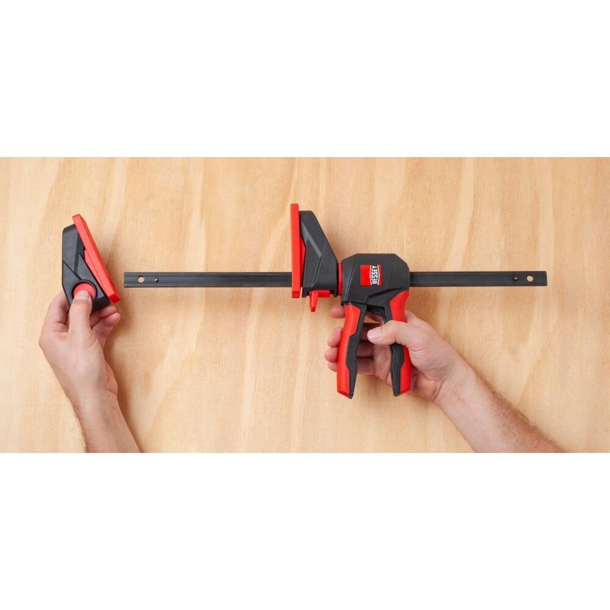 Bessey Einhandzwinge mit drehbarem Griff EZ360