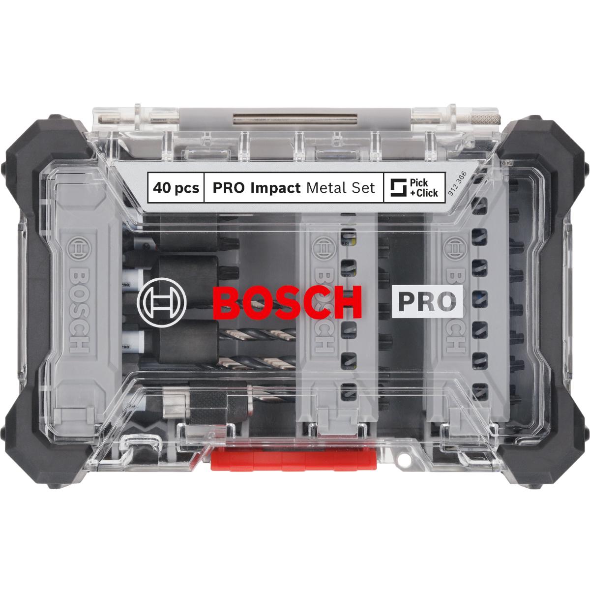 Bosch PRO Impact Schrauberbits und Metallbohrer Mixed, 40-teiliges Set