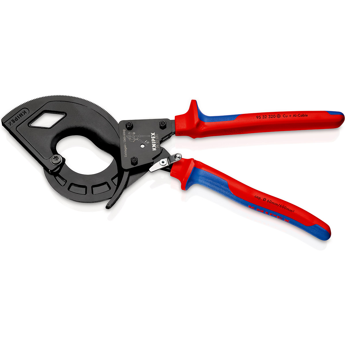 KNIPEX Kabelschneider atramentiert