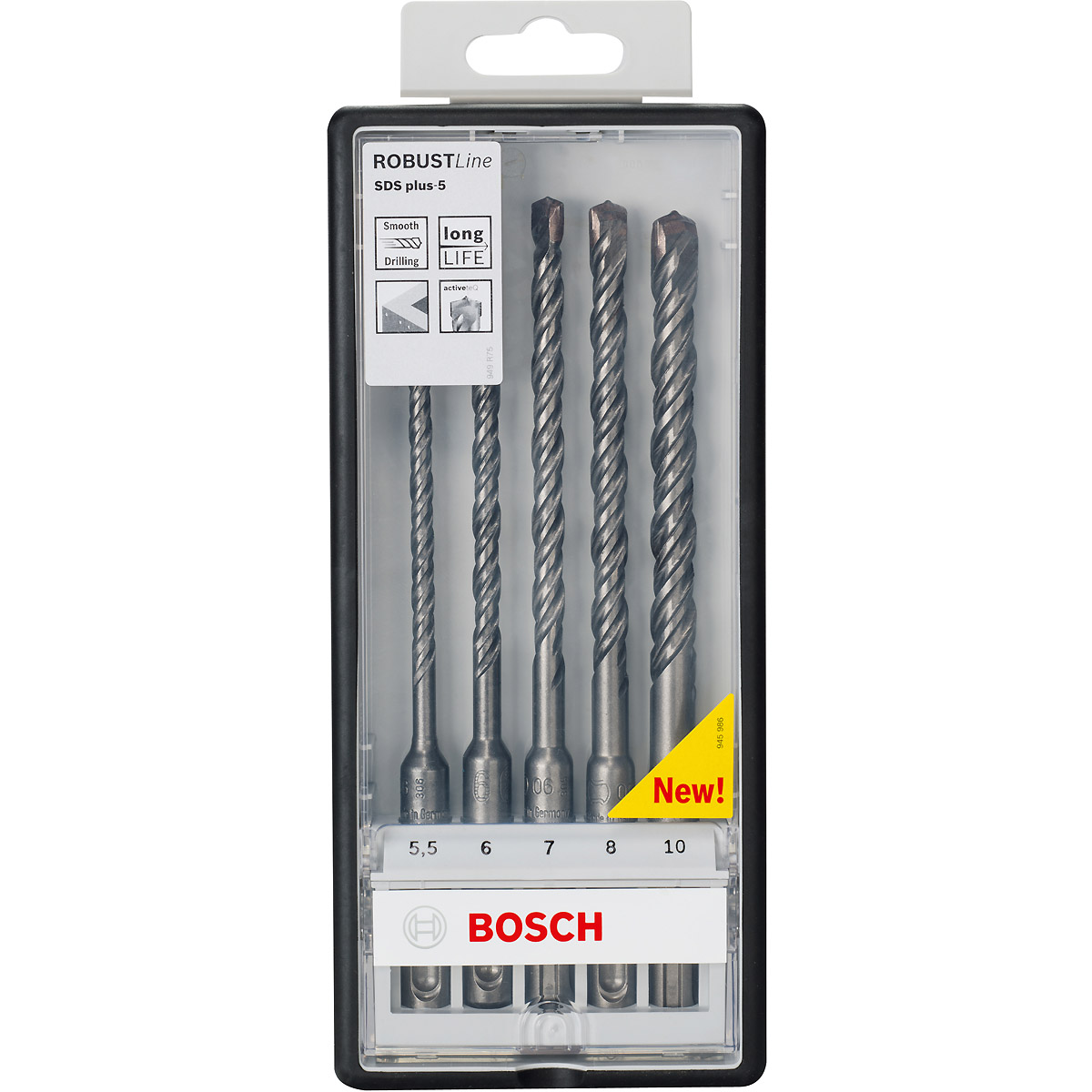 Bosch Hammerbohrer-Set SDS plus-5 Robust Line, 5-teilig