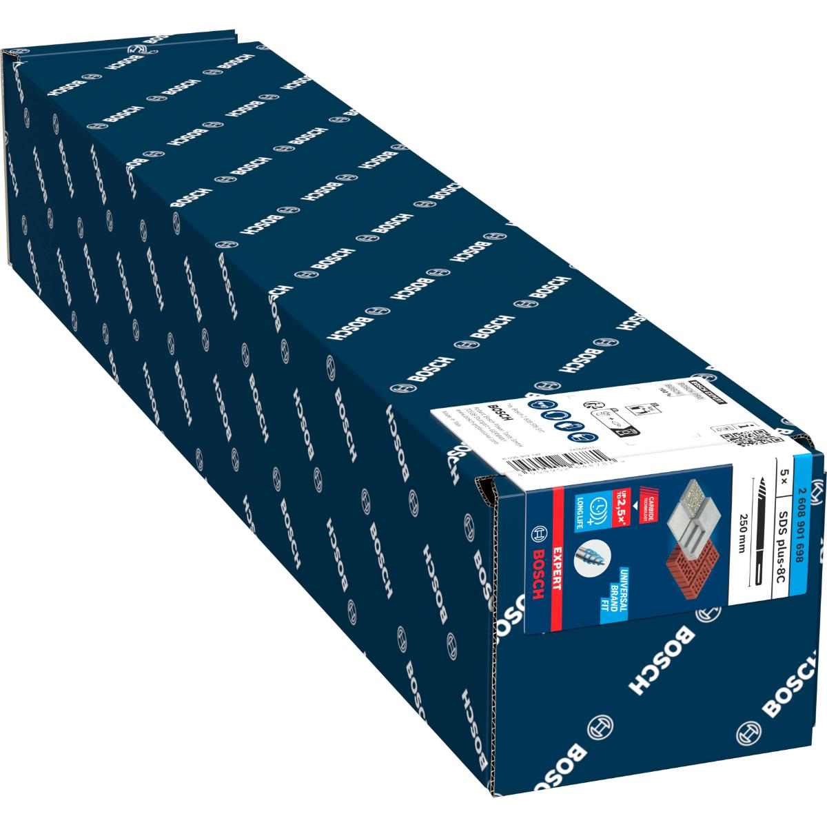 Bosch EXPERT SDS plus-8C Spitzmeißel, 40 x 250 mm, 5-Stück