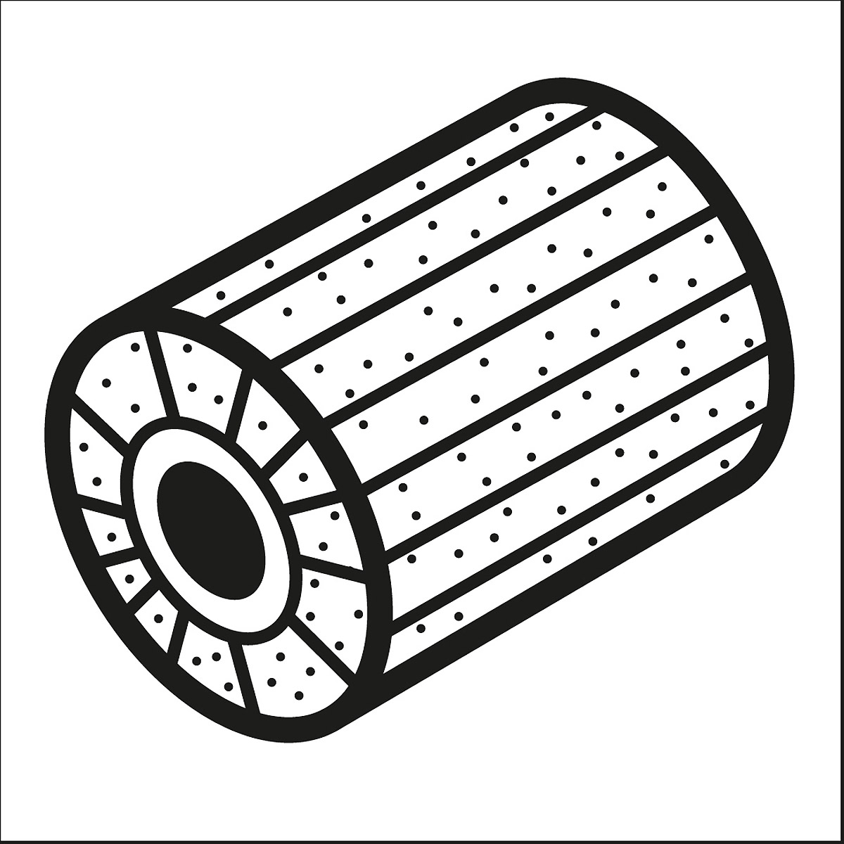 Bosch Lamellenschleifwalze mit Vlies