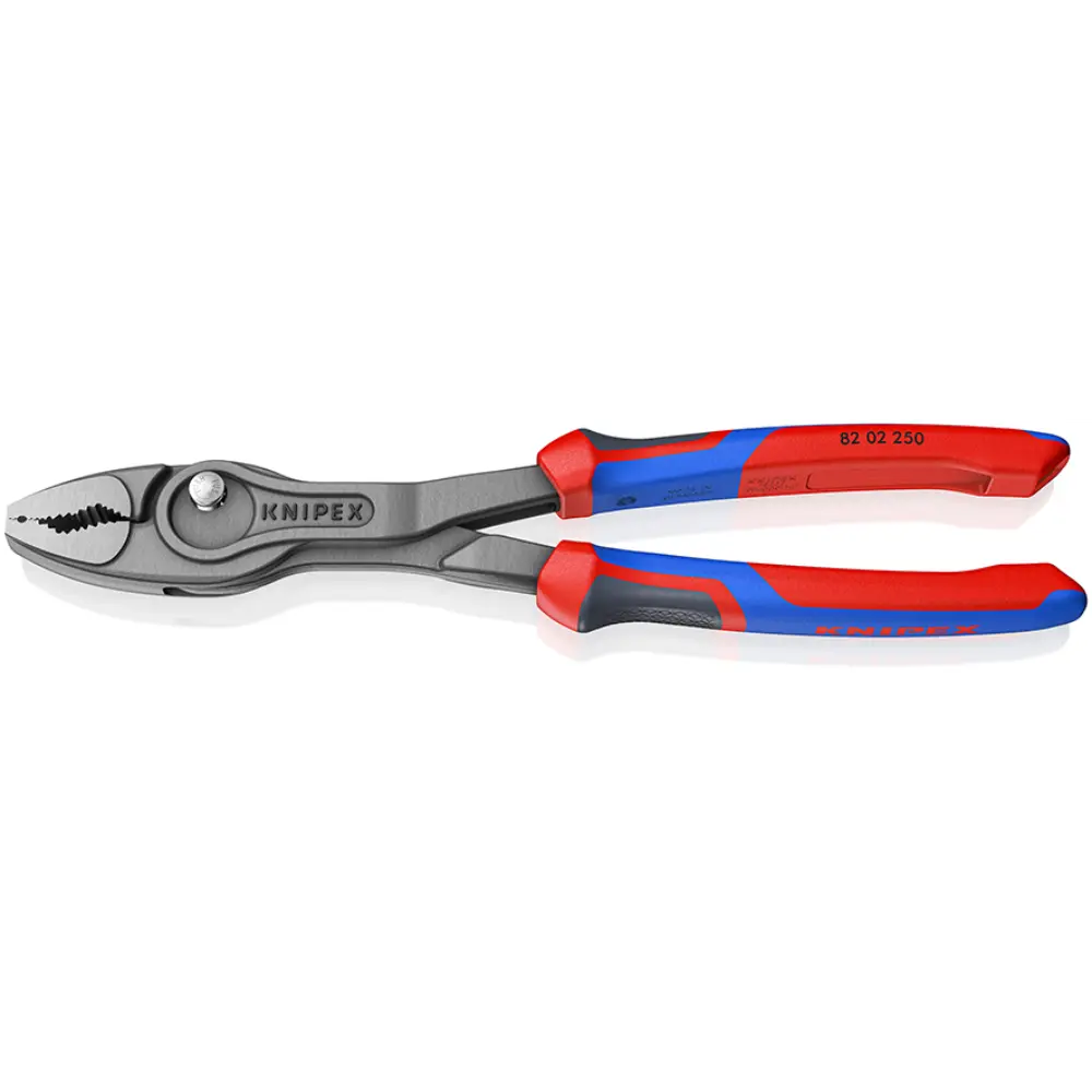KNIPEX TwinGrip Front- und Seitengreifzange mit Comfort-Griffen grau atramentiert 250 mm
