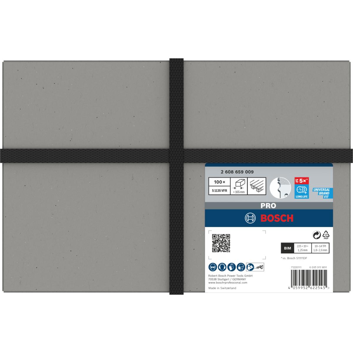 Bosch PRO Pallet Repair S1135VFR Blatt,1,25 x 19 x 225 mm