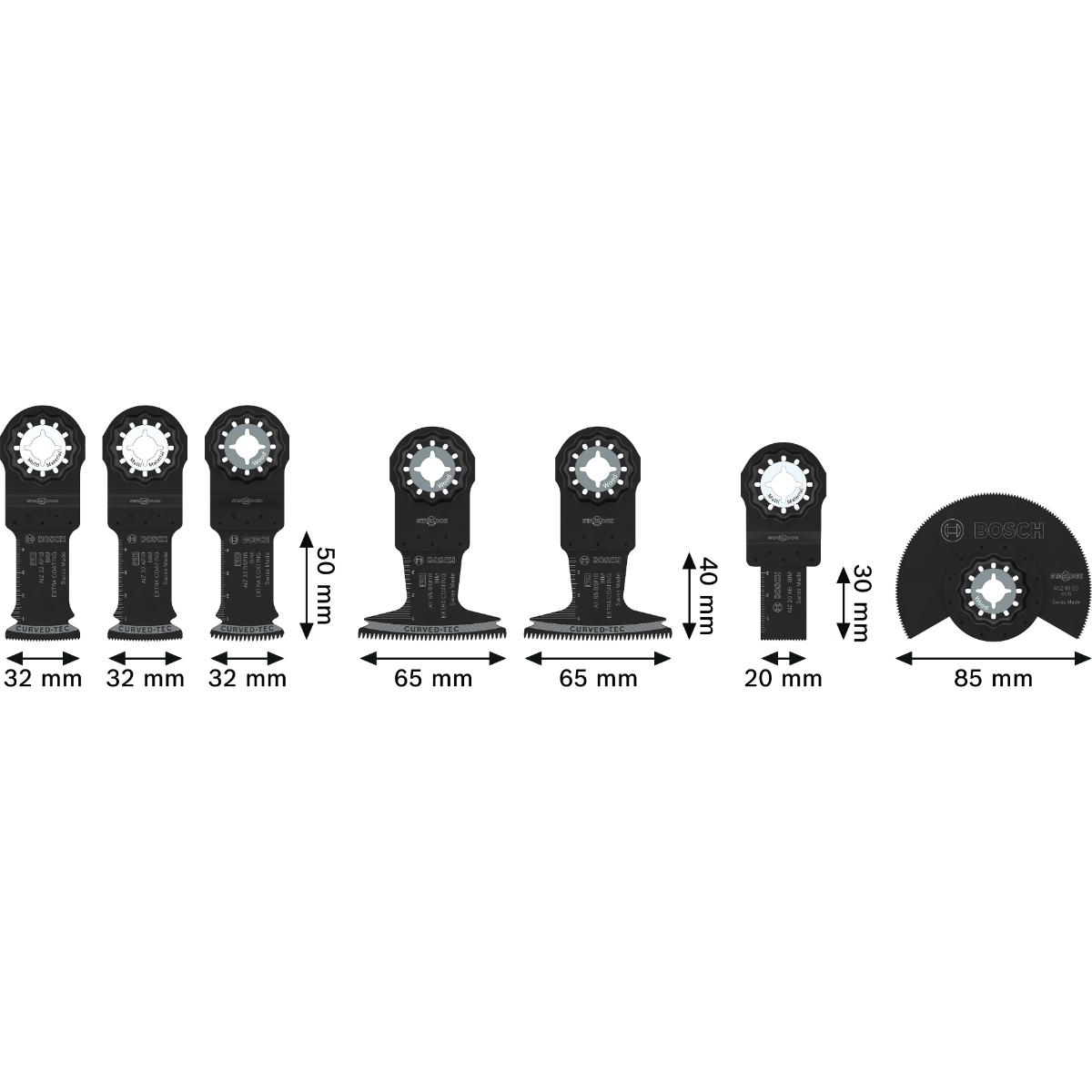 Bosch OMT Holz TU1, 7-teiliges Set