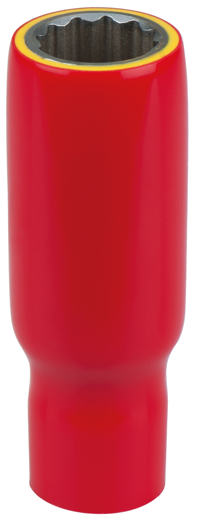 KS Tools 3/8" Stecknuss mit Schutzisolierung, lang