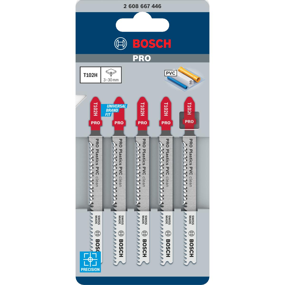 Bosch PRO Stichsägeblatt T 102 H Clean for PVC