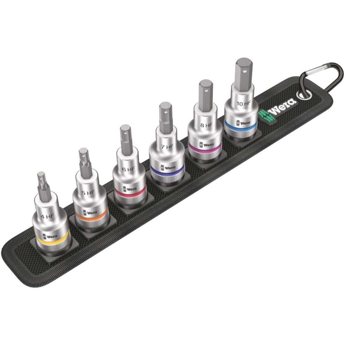 Wera Belt C 2 Zyklop Bitnuss-Satz Innensechskant, mit Haltefunktion, 1/2"-Antrieb, 6-teilig