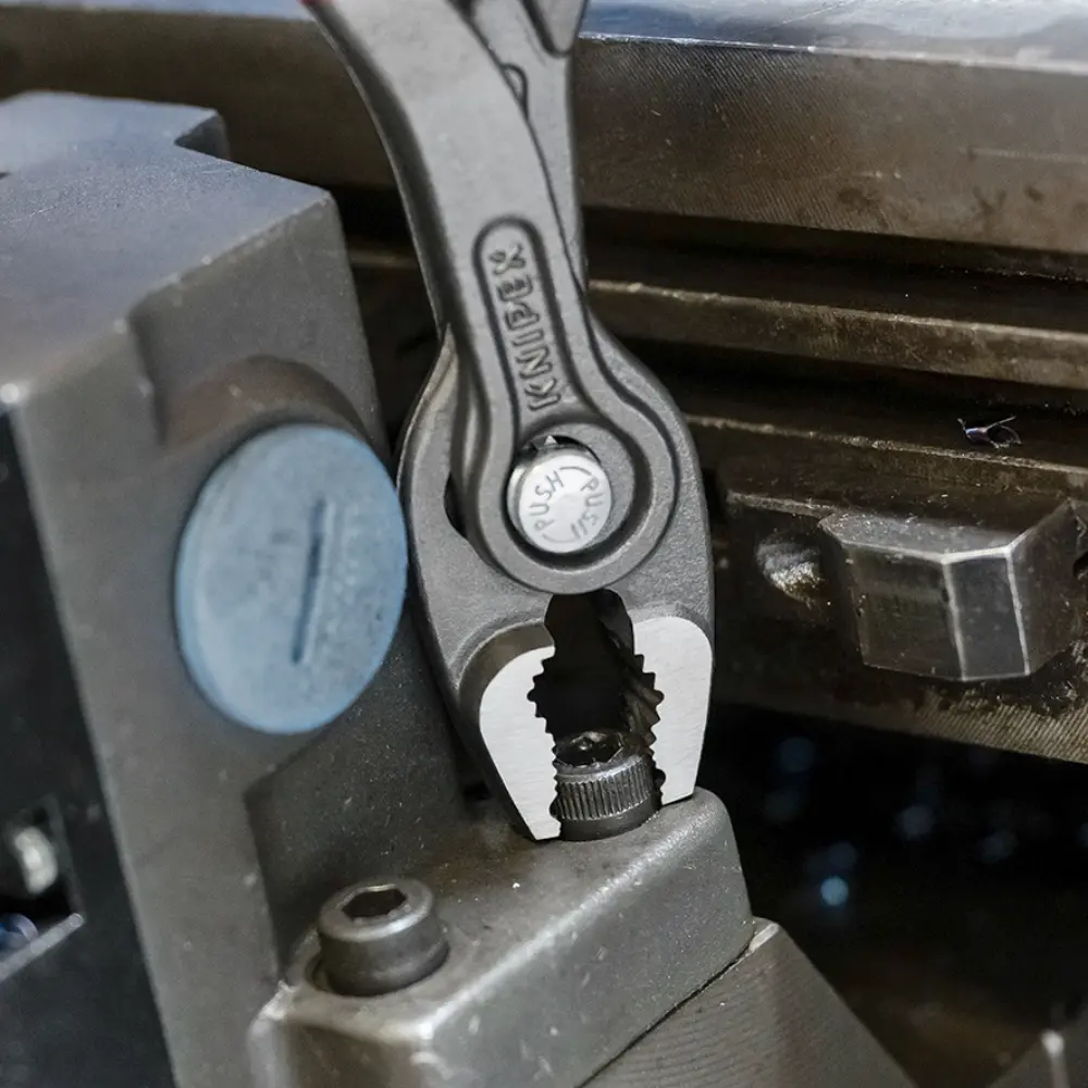 KNIPEX TwinGrip Front- und Seitengreifzange mit Comfort-Griffen grau atramentiert 150 mm