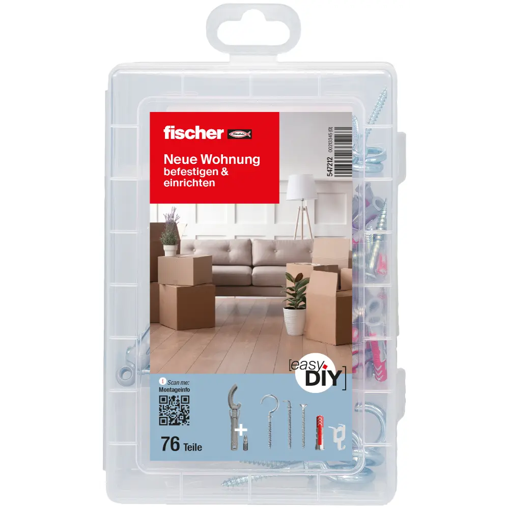Fischer EasyDIY Box Neue Wohnung (76 Teile)