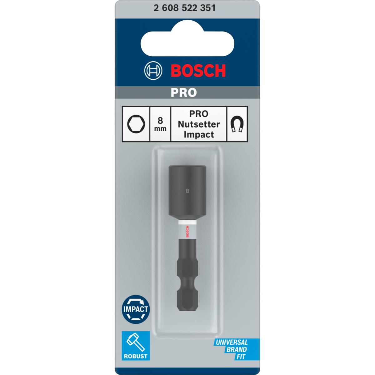 Bosch PRO Steckschlüssel Impact Control, 1-teilig, 1/4 Zoll