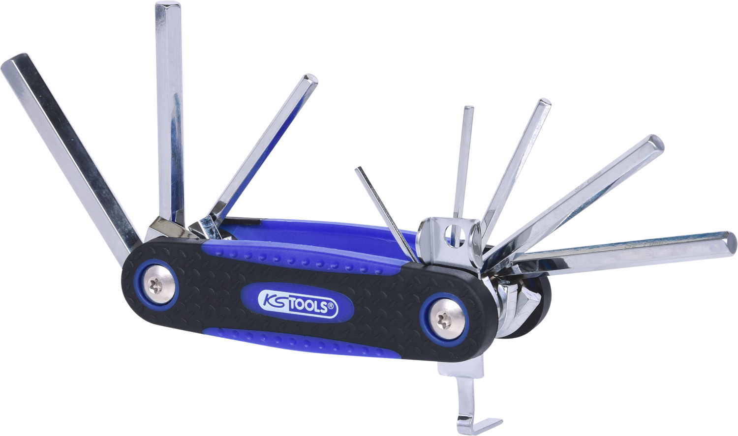 KS Tools Innensechskant-Winkelstiftschlüssel-Klapphalter,8-tlg