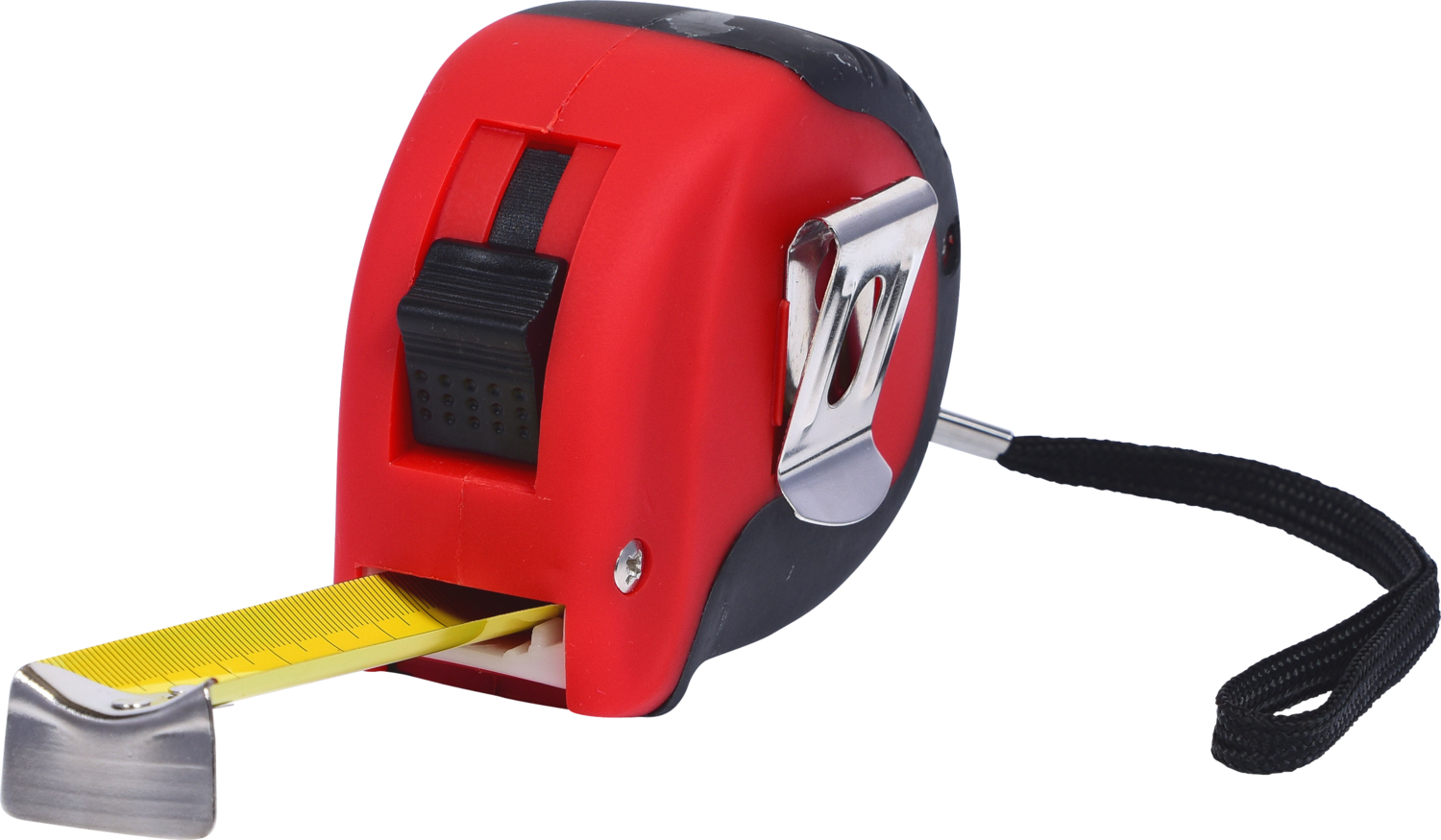 KS Tools Bandmaß mit Feststeller,schwarz-rot