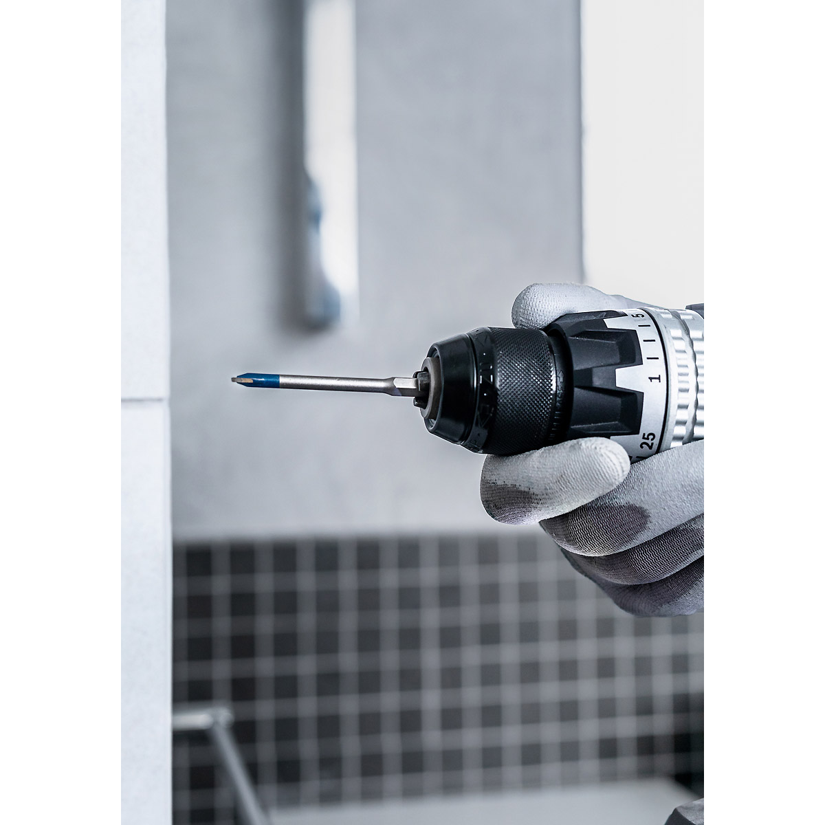 Bosch EXPERT HEX-9 HardCeramic Dachziegel-Bohrer-Set,  5-tlg., für Dreh- und Schlagbohrer