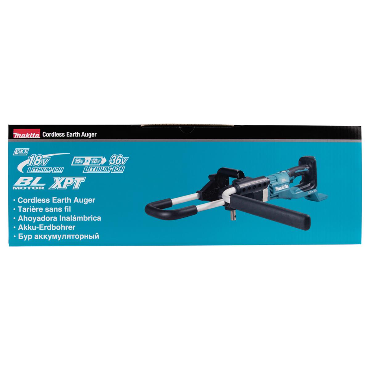 Makita Akku-Erdbohrer 2x18V - 200 mm - 0-1.400 U/min - DDG461Z