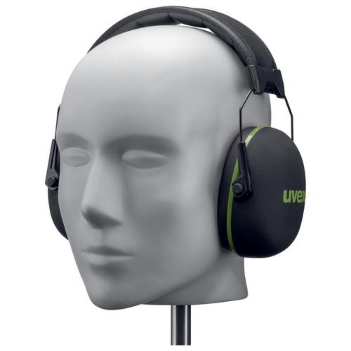 uvex KX10 Kapselgehörschutz schwarz/ grün SNR 30 dB