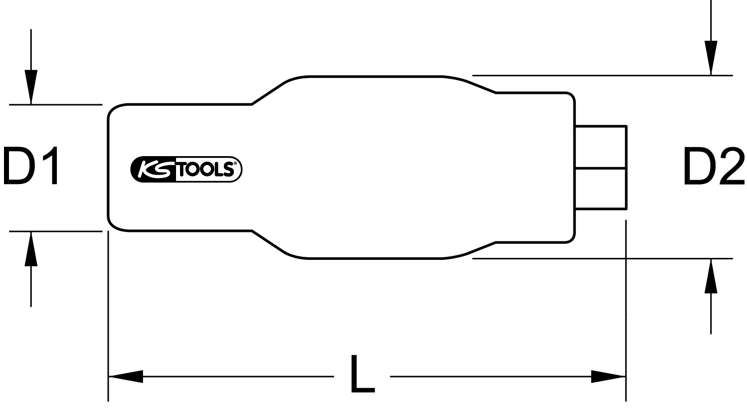 KS Tools 3/8" Festeingestellter Drehmomentbegrenzer mit Schutzisolierung