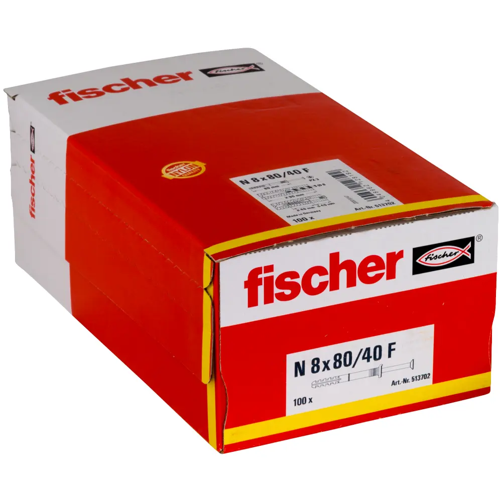 Fischer Nageldübel N 8x80/40 F (100)