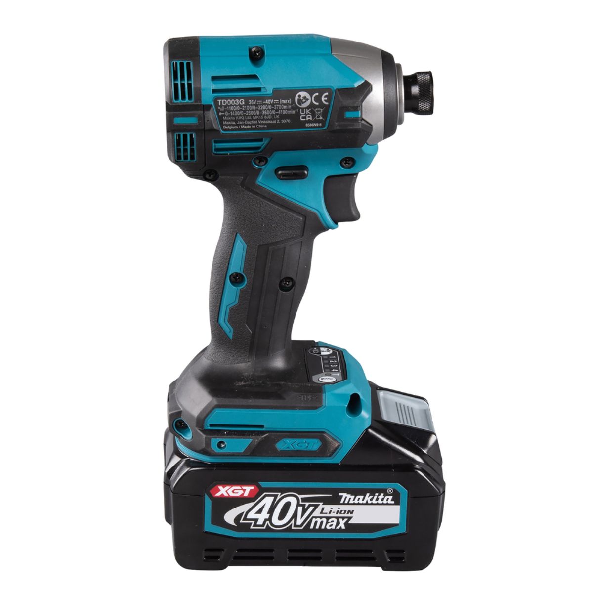 Makita Akku-Schlagschrauber 40V max. / 2,0 Ah, 2 Akkus + Ladegerät im MAKPAC TD003GA202