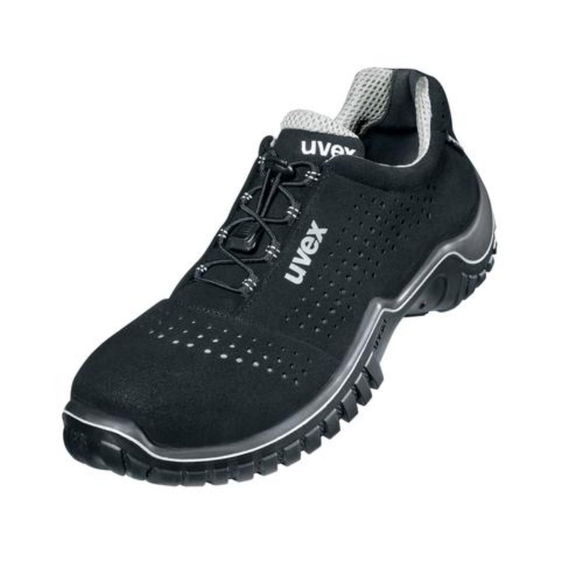 uvex motion style Sicherheitsschuh Halbschuhe S1, schwarz/silber