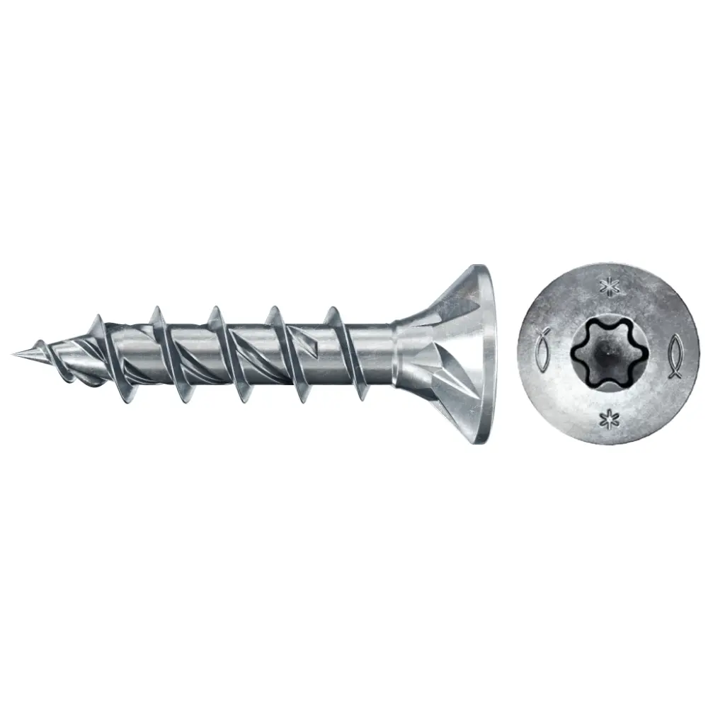 Fischer Spanplattenschraube 5,0x35 PowerFast FPF II CTF BC, Senkkopf, Innenstern TX, Vollgewinde