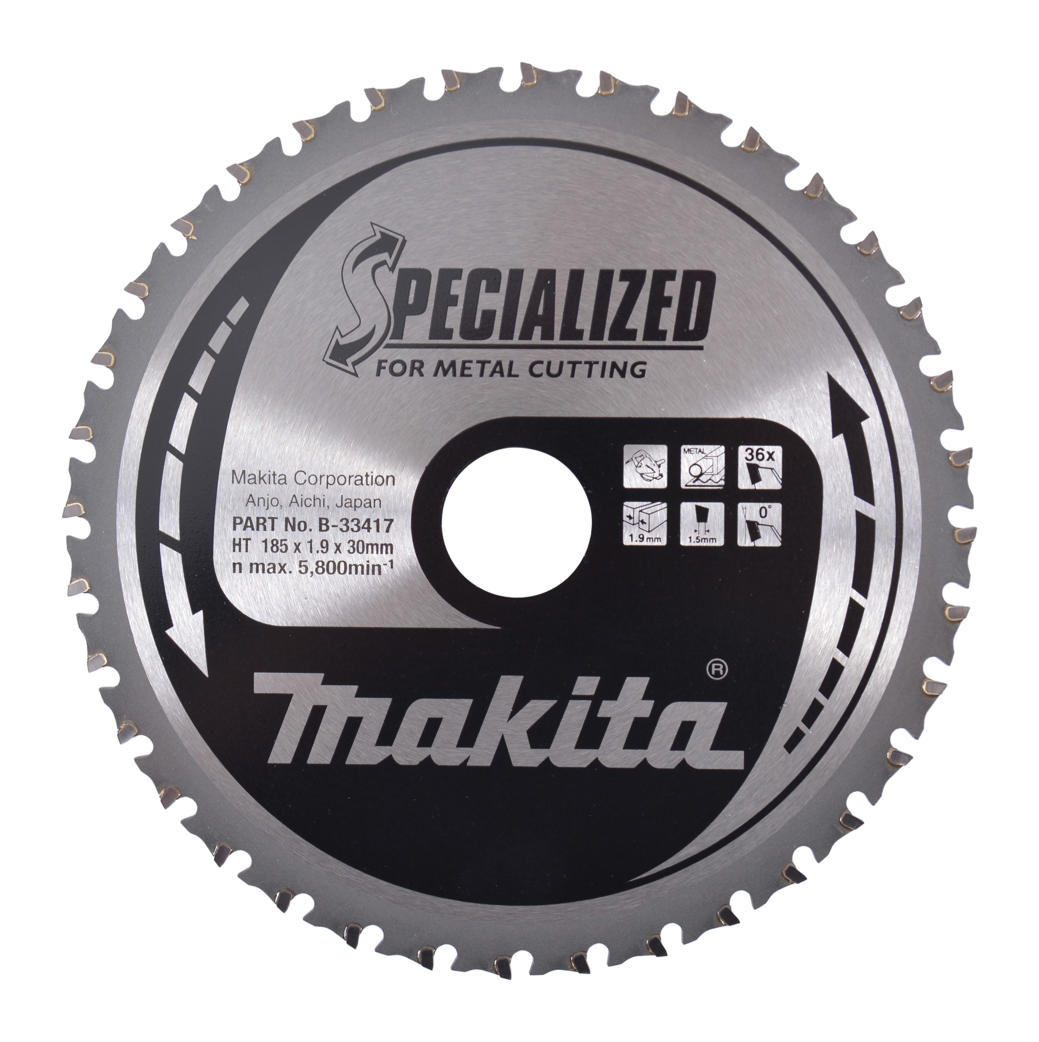 Makita SPECIALIZED Sägeb.185x30x36Z - B-33417