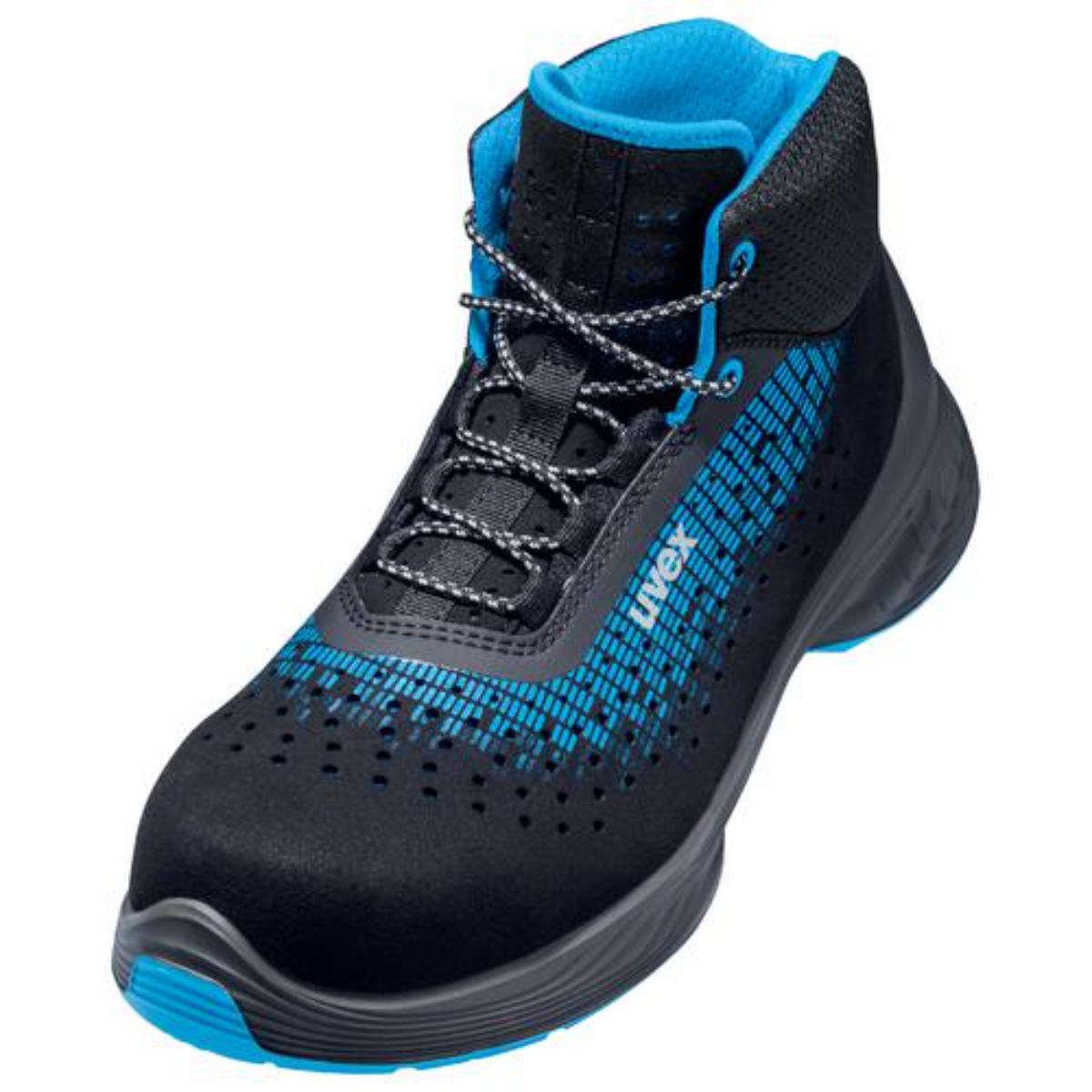 uvex 1 G2 Sicherheitsschuh Stiefel S1, blau/schwarz