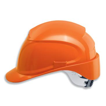 uvex airwing B-WR Schutzhelm mit Lüftung- mit Drehradsystem - langer Schirm